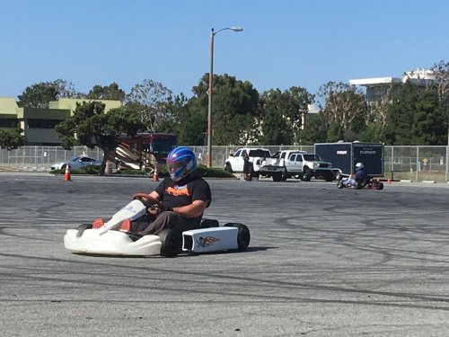Jonny in go-kart 